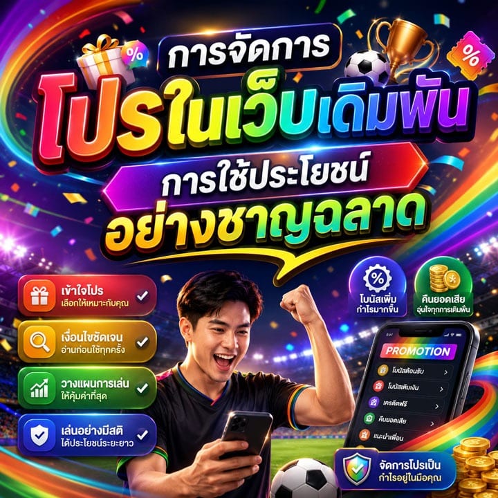 การจัดการโปรในเว็บเดิมพัน